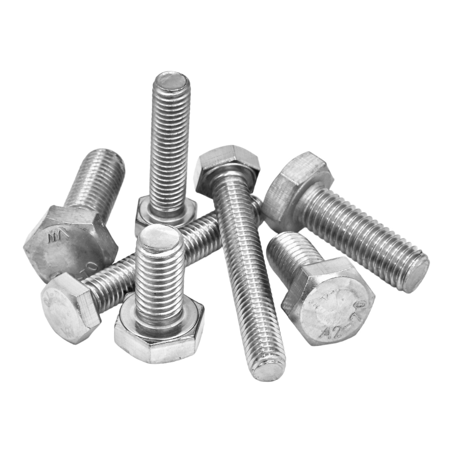 M8 Sechskantschrauben | Maschinenschrauben DIN 933 inkl. passenden Scheiben und Muttern