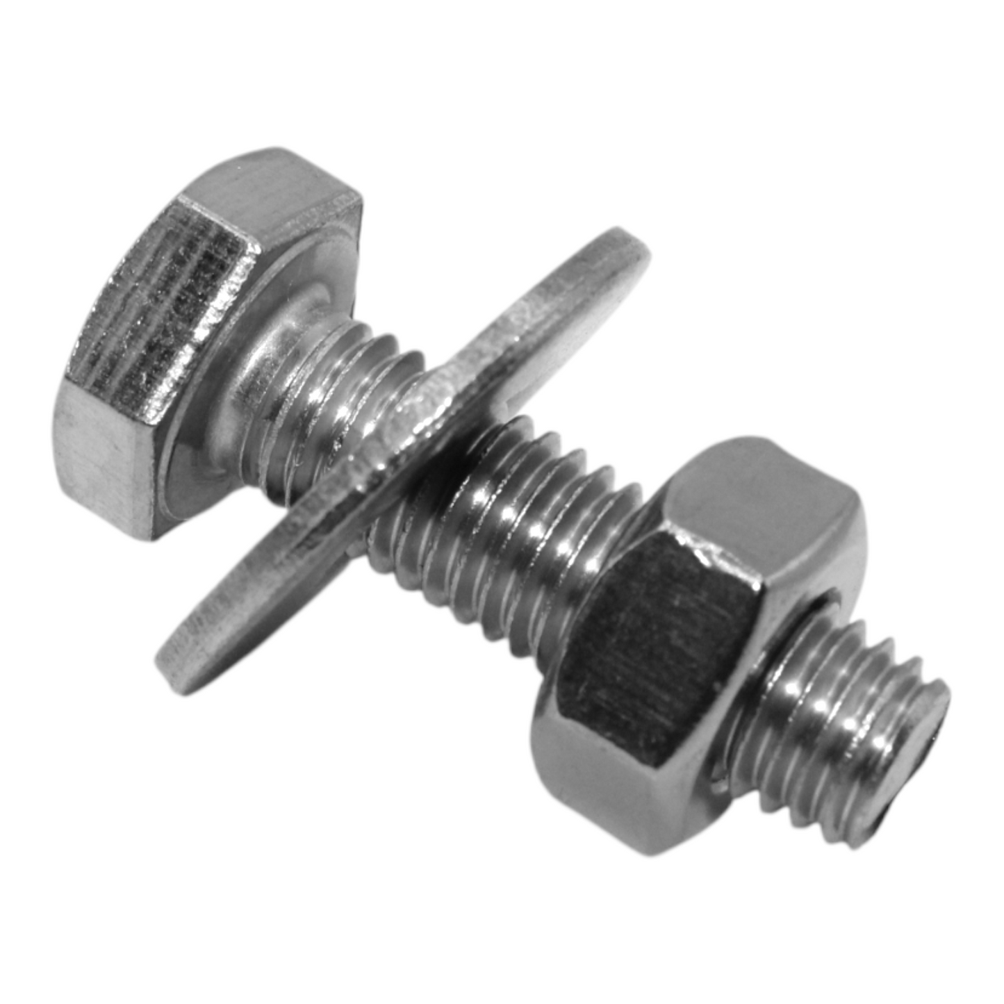 M8 Sechskantschrauben | Maschinenschrauben DIN 933 inkl. passenden Scheiben und Muttern