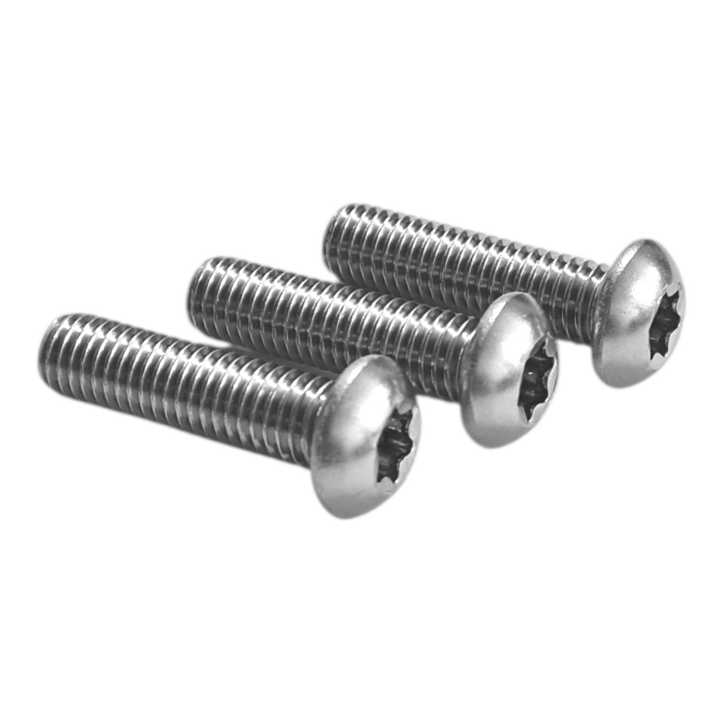 M4 Flachkopfschrauben | Linsenkopfschrauben ISO 7380-1 mit Torx/TX-Antrieb Vollgewinde Edelstahl A2/V2A