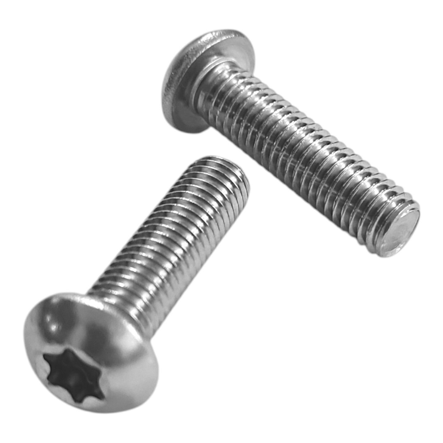 M4 Flachkopfschrauben | Linsenkopfschrauben ISO 7380-1 mit Torx/TX-Antrieb Vollgewinde Edelstahl A2/V2A