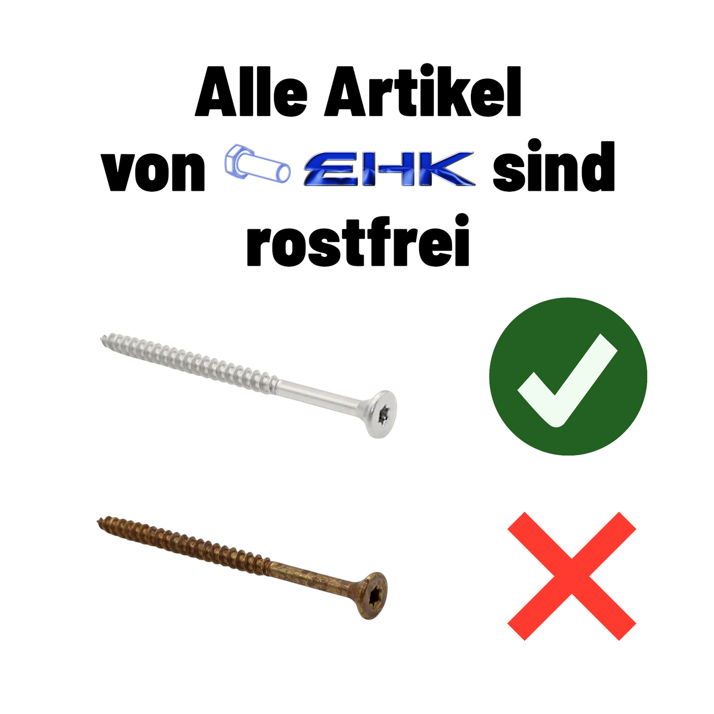 Ø4,5 Spanplattenschrauben Holzschrauben Holzbauschrauben Senkkopf Torx TX-Antrieb Edelstahl A2 V2A